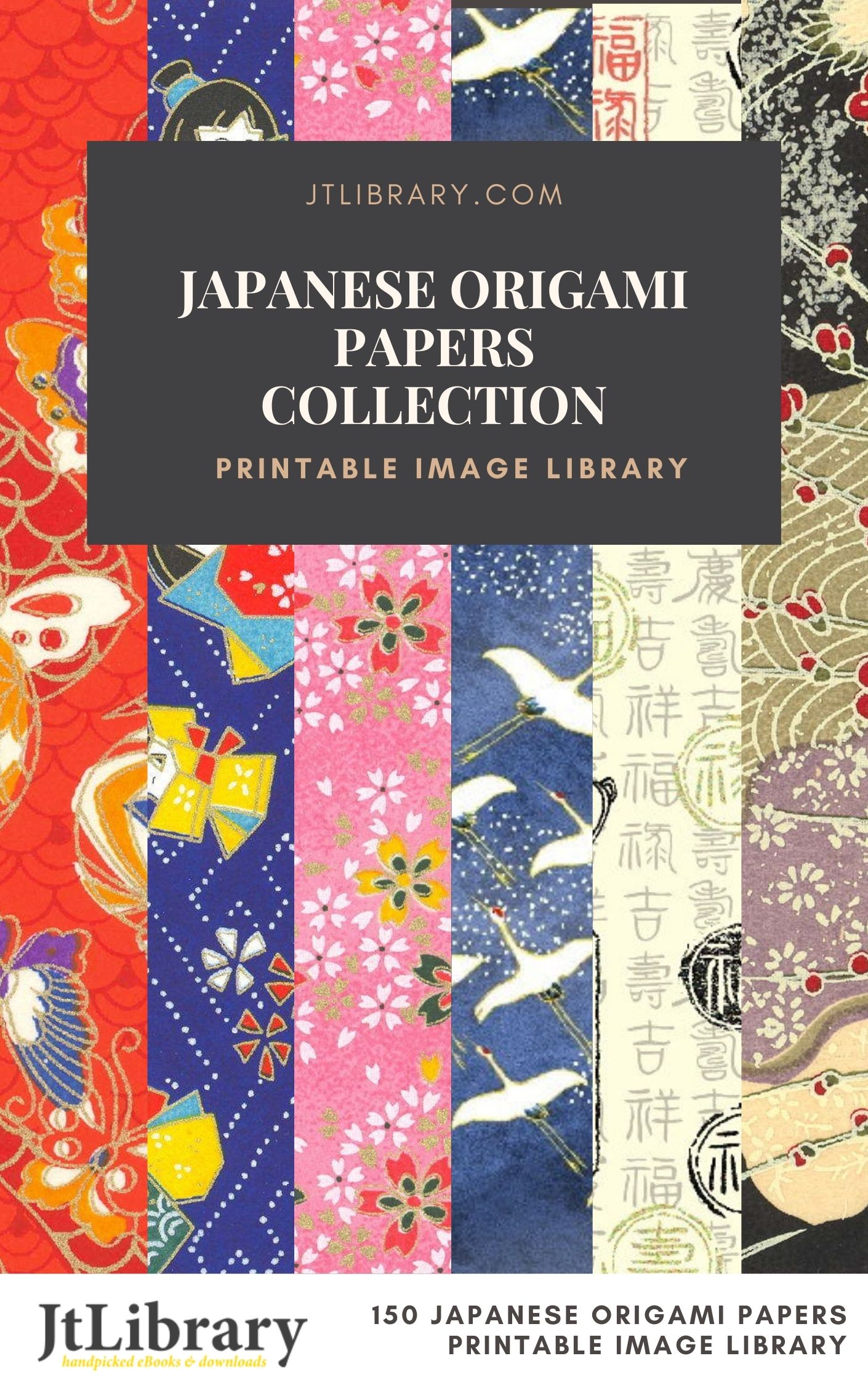 Japanese Origami Papers & Patterns Collection (Printable Image Library)